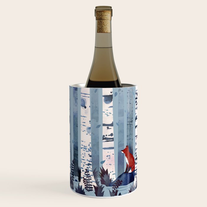 The Birches (in Blue) Wine Chiller Gallery Image 1