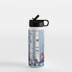 The Birches (in Blue) Water Bottle Gallery Image 1