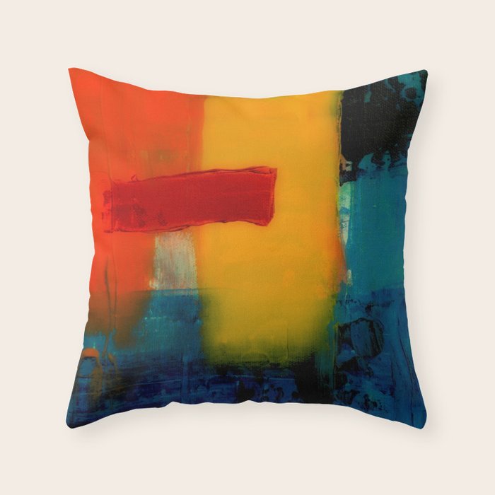 Mid Century Abstract Art Throw Pillow Gallery Image 6