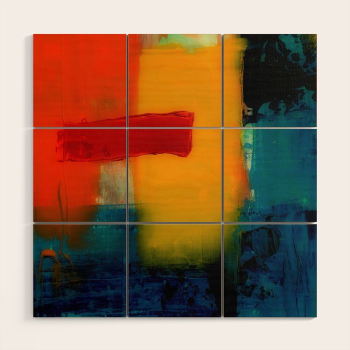Mid Century Abstract Art Wood Wall Art Gallery Image 1