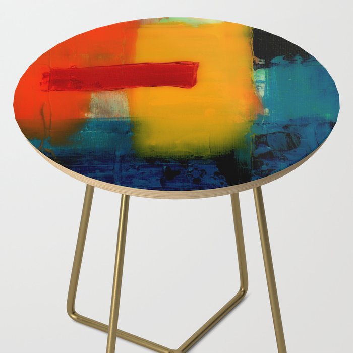 Mid Century Abstract Art Side Table Gallery Image 2