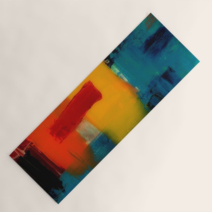Mid Century Abstract Art Yoga Mat Gallery Image 1