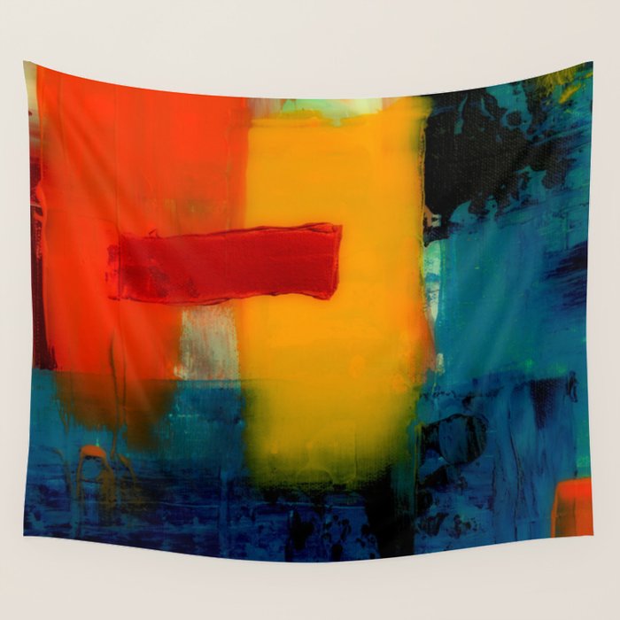 Mid Century Abstract Art Wall Tapestry Gallery Image 4