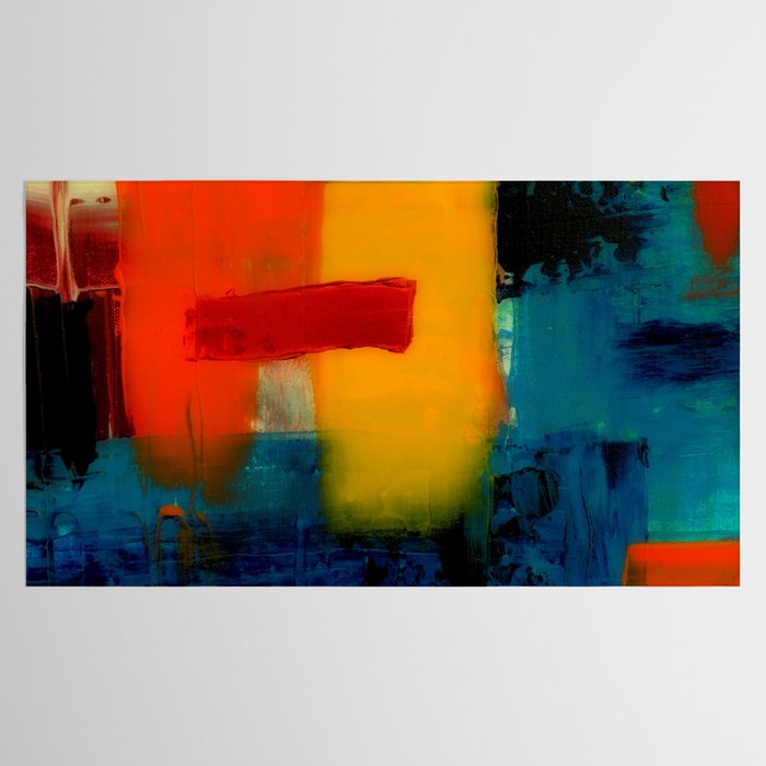 Mid Century Abstract Art Tablecloth Gallery Image 2