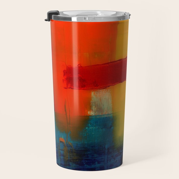 Mid Century Abstract Art Travel Mug Gallery Image 3