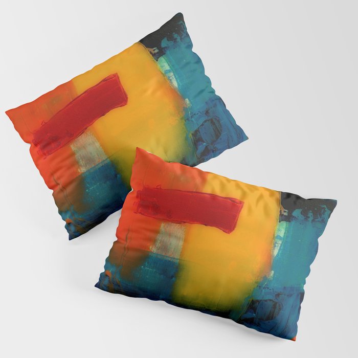 Mid Century Abstract Art Pillow Sham Gallery Image 3