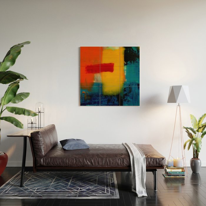 Mid Century Abstract Art Wood Wall Art Gallery Image 2