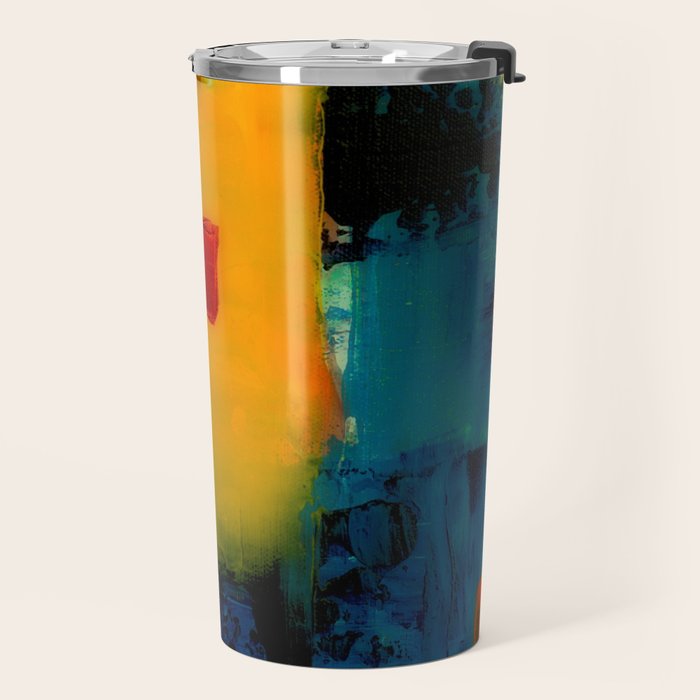 Mid Century Abstract Art Travel Mug Gallery Image 2