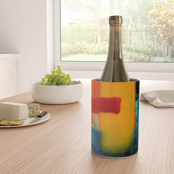 Mid Century Abstract Art Wine Chiller Gallery Image 4