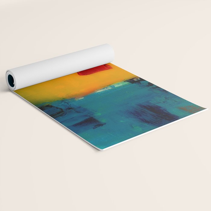 Mid Century Abstract Art Yoga Mat Gallery Image 2
