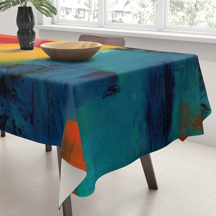 Mid Century Abstract Art Tablecloth Gallery Image 3