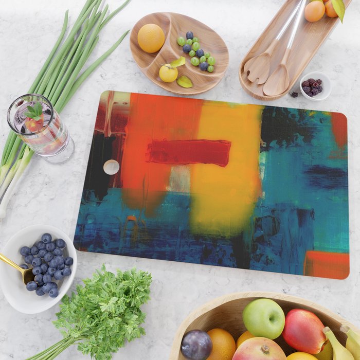 Mid Century Abstract Art Cutting Board Gallery Image 2