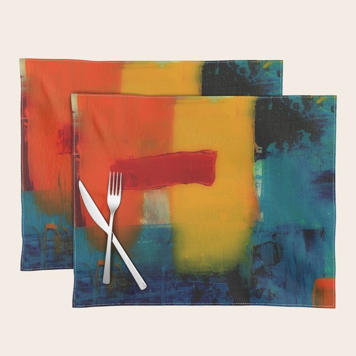 Mid Century Abstract Art Placemat Gallery Image 1