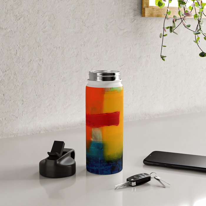 Mid Century Abstract Art Water Bottle Gallery Image 4