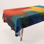 Mid Century Abstract Art Tablecloth Gallery Image 1