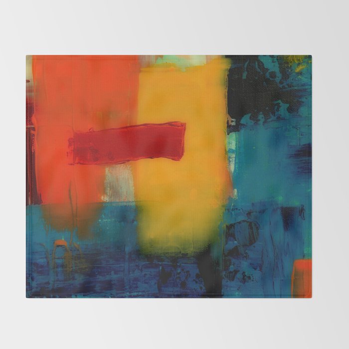 Mid Century Abstract Art Throw Blanket Gallery Image 2