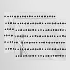 Spotted, Mudcloth, White and Black, Boho Print Placemat Gallery Image 1