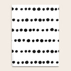 Spotted, Mudcloth, White and Black, Boho Print Notebook Gallery Image 4