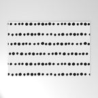 Spotted, Mudcloth, White and Black, Boho Print Welcome Mat Gallery Image 1