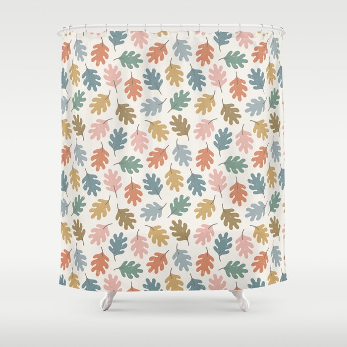 Happy Fall Leaves Shower Curtain Gallery Image 1
