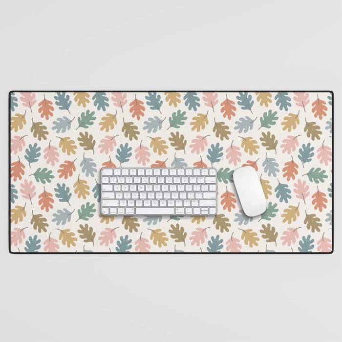 Happy Fall Leaves Desk Mat Gallery Image 1