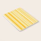 Classic Stripes XXII - Golden Sunshine Yellow Notebook Gallery Image 3