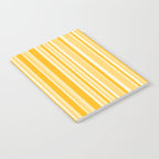 Classic Stripes XXII - Golden Sunshine Yellow Notebook Gallery Image 2