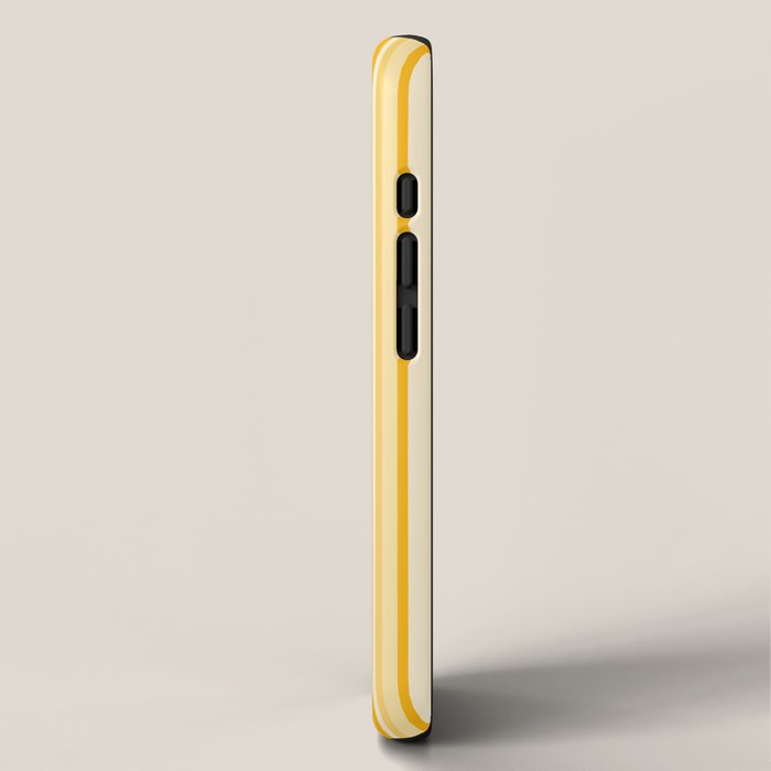Classic Stripes XXII - Golden Sunshine Yellow iPhone Case Gallery Image 2