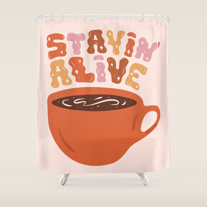 Stayin' Alive Shower Curtain Gallery Image 1