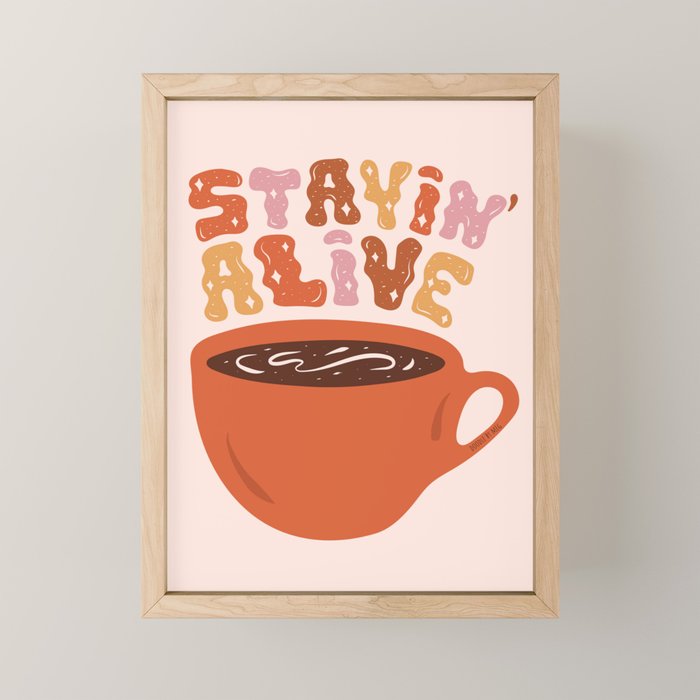 Stayin' Alive Mini Art Print Gallery Image 1
