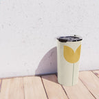 Vintage Tulip Minimalism - Yellow Travel Mug Gallery Image 4