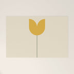 Vintage Tulip Minimalism - Yellow Welcome Mat Gallery Image 1