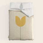 Vintage Tulip Minimalism - Yellow Comforter Gallery Image 6