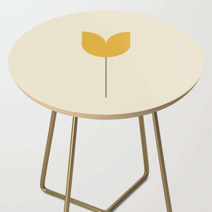 Vintage Tulip Minimalism - Yellow Side Table Gallery Image 2