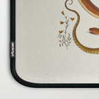 Albertus Seba Snakes Flowers Engraving ii Laptop Sleeve Gallery Image 3