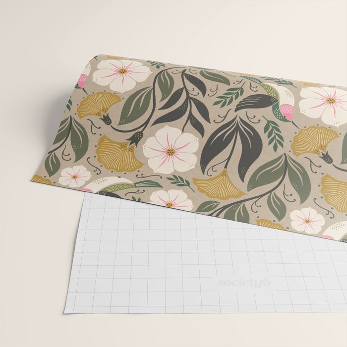 Hummingbird and Flowers Wrapping Paper Gallery Image 2