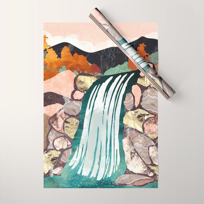 Autumn Falls Wrapping Paper Gallery Image 1