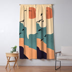 Minimal Abstract Art Landscape 19 Window Curtain Gallery Image 5