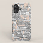 Paris toile sugar pink iPhone Case Gallery Image 1