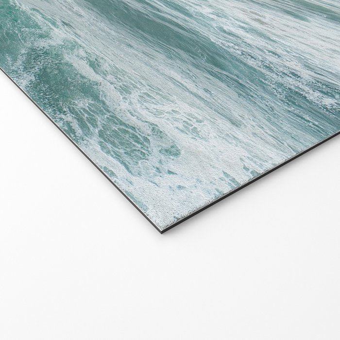 Atlantic Blues | Blue Ocean Water on the Coast of Nazaré Art Print | Wave Photography in Portugal Welcome Mat Gallery Image 2