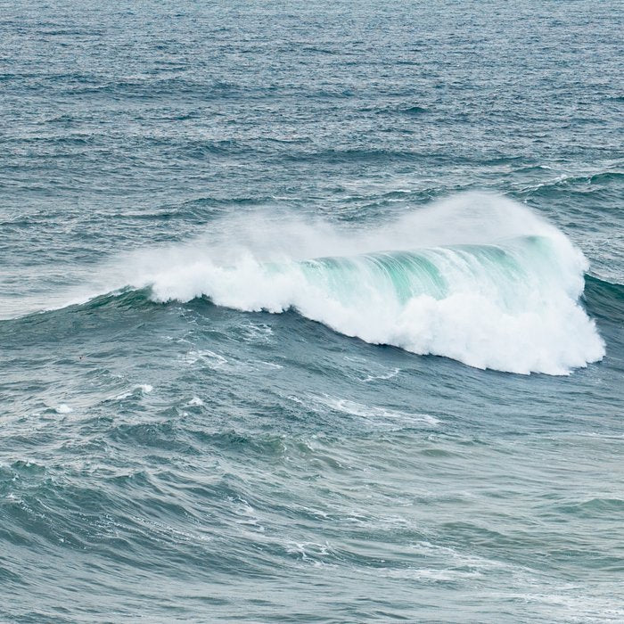 Atlantic Blues | Blue Ocean Water on the Coast of Nazaré Art Print | Wave Photography in Portugal Coffee Mug Gallery Image 2