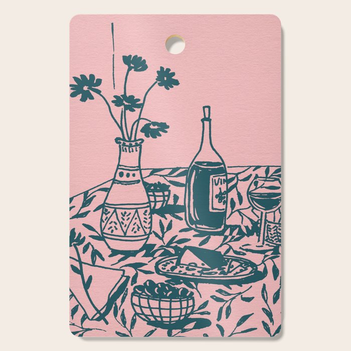 Green dinner Still Life Cutting Board Gallery Image 1