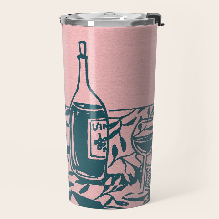 Green dinner Still Life Travel Mug Gallery Image 2