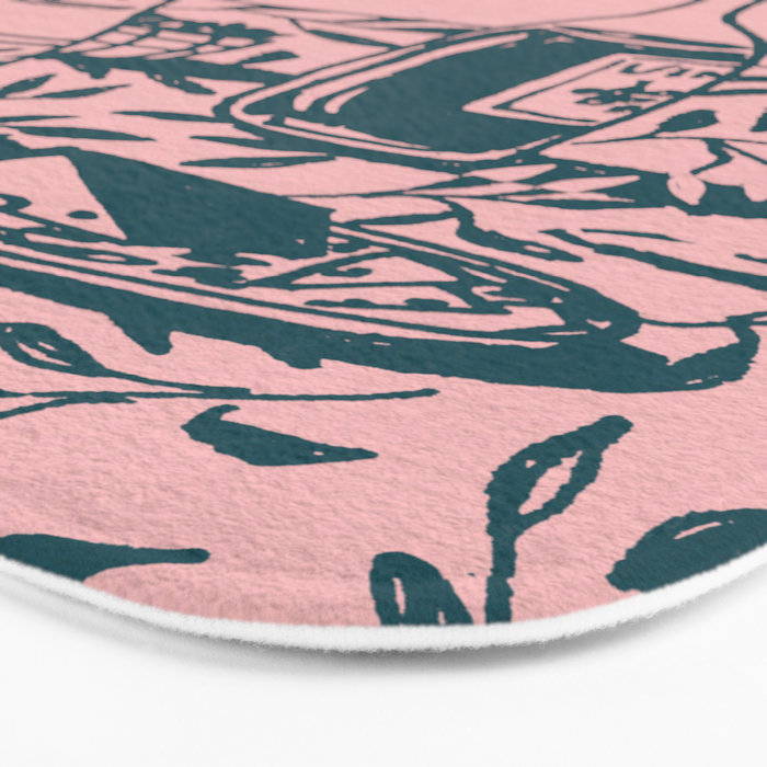 Green dinner Still Life Bath Mat Gallery Image 3