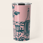 Green dinner Still Life Travel Mug Gallery Image 1