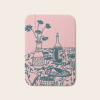 Green dinner Still Life Bath Mat Gallery Image 1