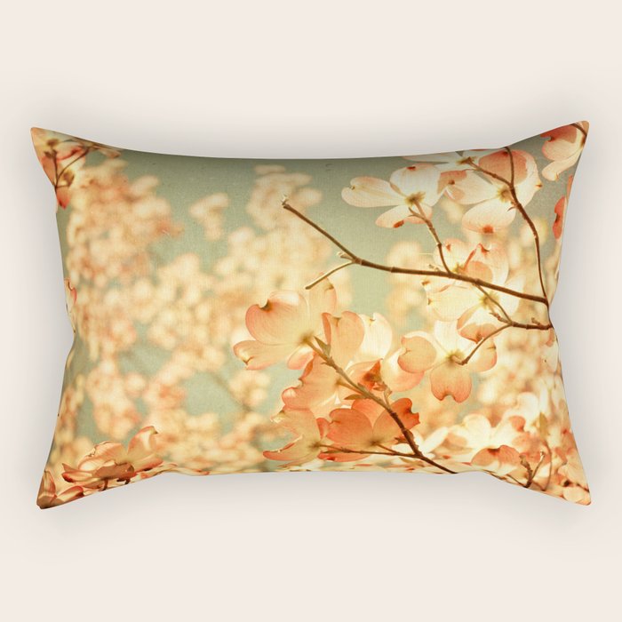Vintage Pink Rectangular Pillow Gallery Image 1