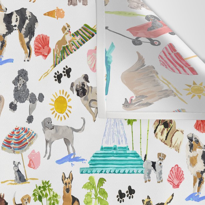 Doggie Days Wall Tapestry Gallery Image 3