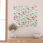 Doggie Days Wall Tapestry Gallery Image 2