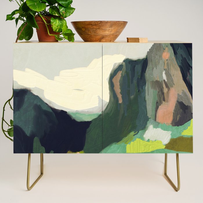abstract mountain landscape Credenza Gallery Image 1